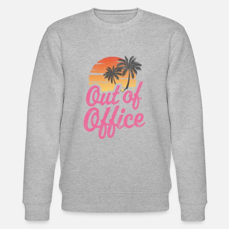 Plage hors bureau - Sweat bio CHANGER Stanley/Stella Unisexe - gris chiné