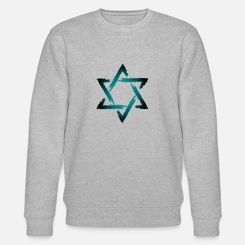 étoile de David - Sweat bio CHANGER Stanley/Stella Unisexe - gris chiné