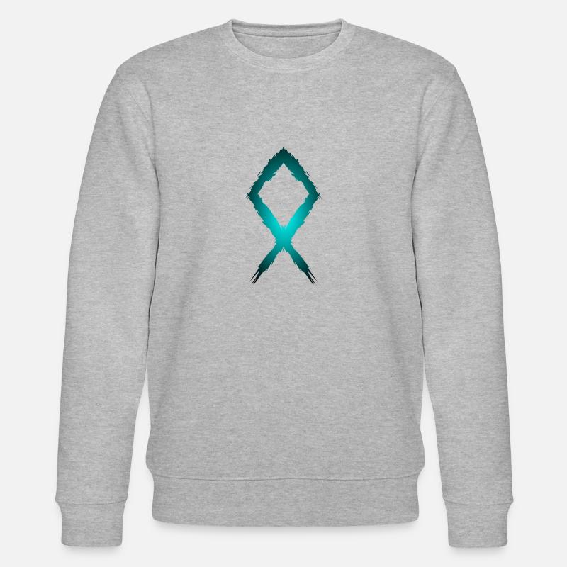 Othila Rune Symbol - Stanley/Stella Unisex Bio-Sweatshirt CHANGER  - Grau meliert
