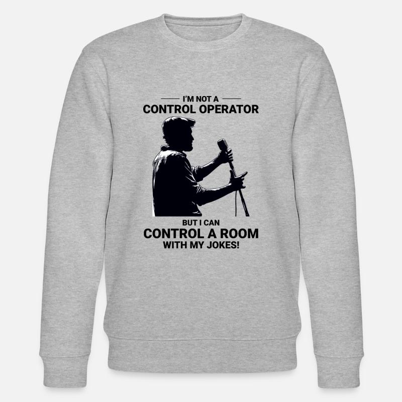 Amateurfunker Stand-up-Comedy-Kontrollraum - Stanley/Stella Unisex Bio-Sweatshirt CHANGER - Grau meliert