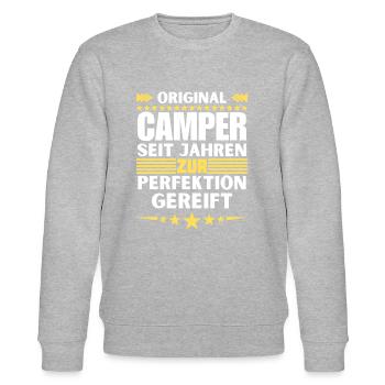 Camper mûri à la perfection - Sweat bio CHANGER Stanley/Stella Unisexe - gris chiné - Devant - Nik (191cm) & Marisol (170cm)