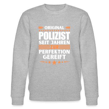 Policier mûri à la perfection - Sweat bio CHANGER Stanley/Stella Unisexe - gris chiné - Devant - Nik (191cm) & Marisol (170cm)