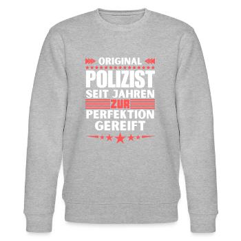 Policier mûri à la perfection - Sweat bio CHANGER Stanley/Stella Unisexe - gris chiné - Devant - Nik (191cm) & Marisol (170cm)