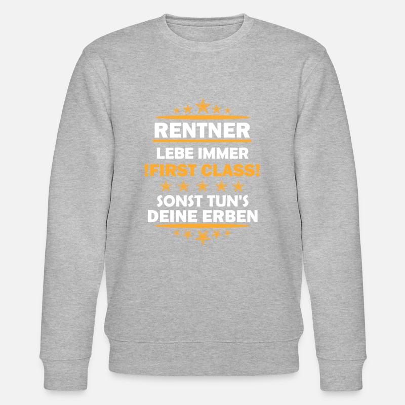 Rentner - Stanley/Stella Unisex Bio-Sweatshirt CHANGER - Grau meliert