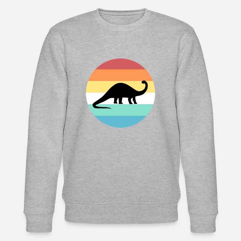 Brontosaurus - Stanley/Stella Unisex Bio-Sweatshirt CHANGER  - Grau meliert