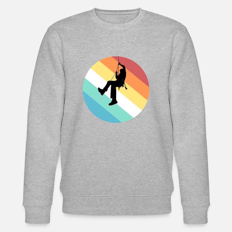 Klettern - Stanley/Stella Unisex Bio-Sweatshirt CHANGER  - Grau meliert