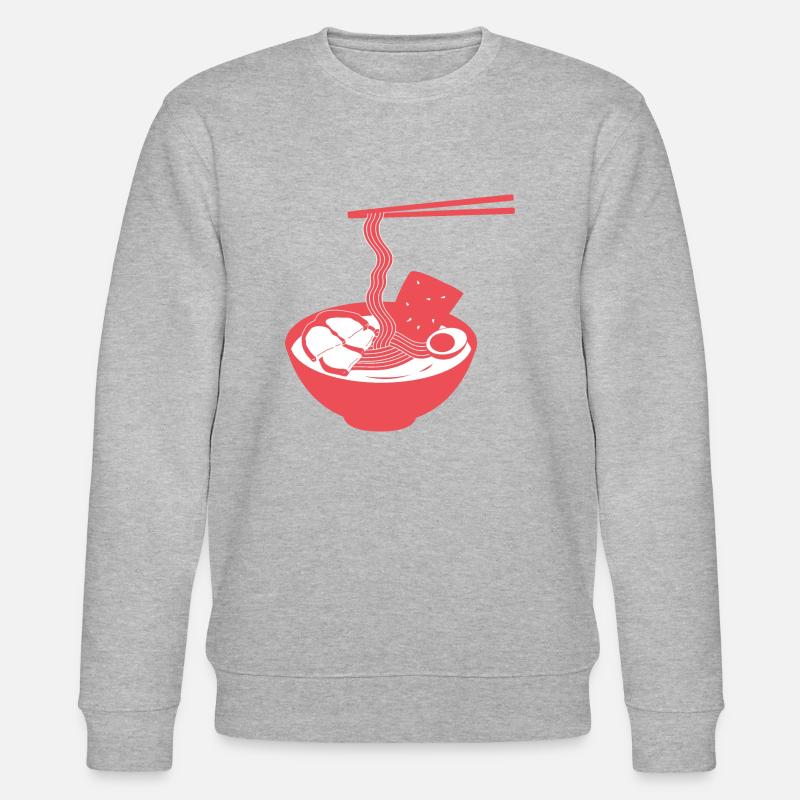 Ramen essen - Stanley/Stella Unisex Bio-Sweatshirt CHANGER  - Grau meliert