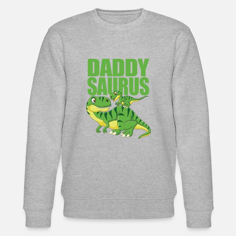 Papa Dinosaure - Daddysaurus - Sweat bio CHANGER Stanley/Stella Unisexe - gris chiné