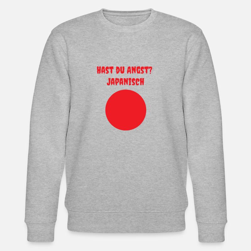 Ja panisch habe ich Angst - Stanley/Stella Unisex Bio-Sweatshirt CHANGER  - Grau meliert