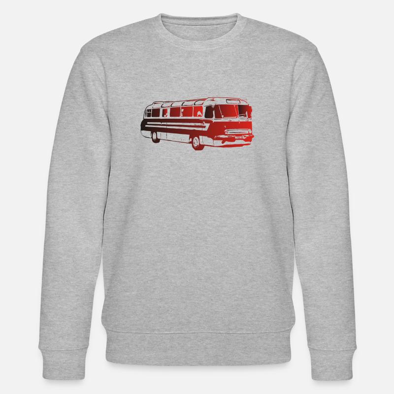Ikarus 55 Bus Omnibus - Stanley/Stella Unisex Bio-Sweatshirt CHANGER  - Grau meliert