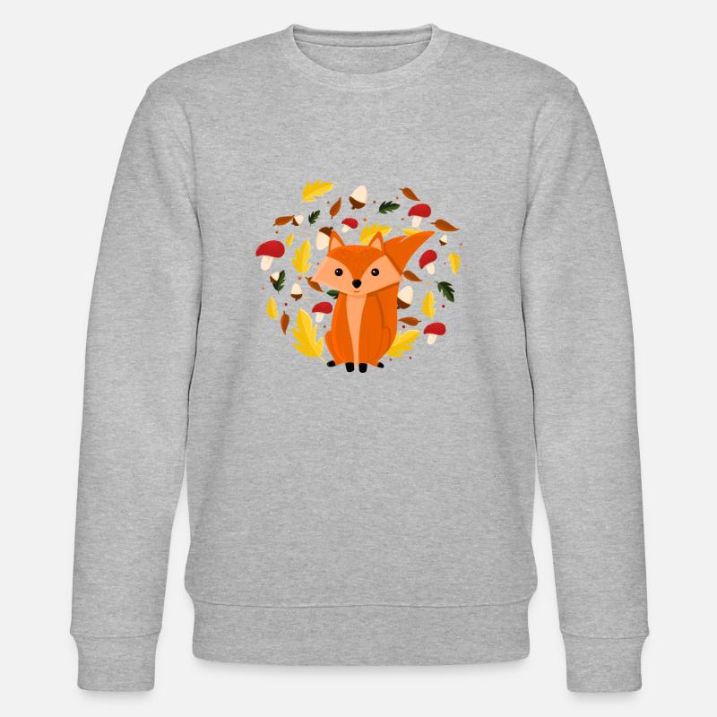 Fuchs Herbst - Stanley/Stella Unisex Bio-Sweatshirt CHANGER  - Grau meliert