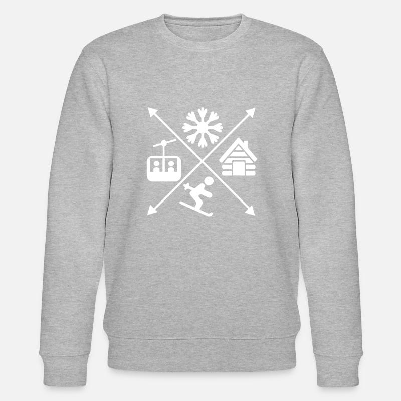 Ski - Sweat bio CHANGER Stanley/Stella Unisexe - gris chiné