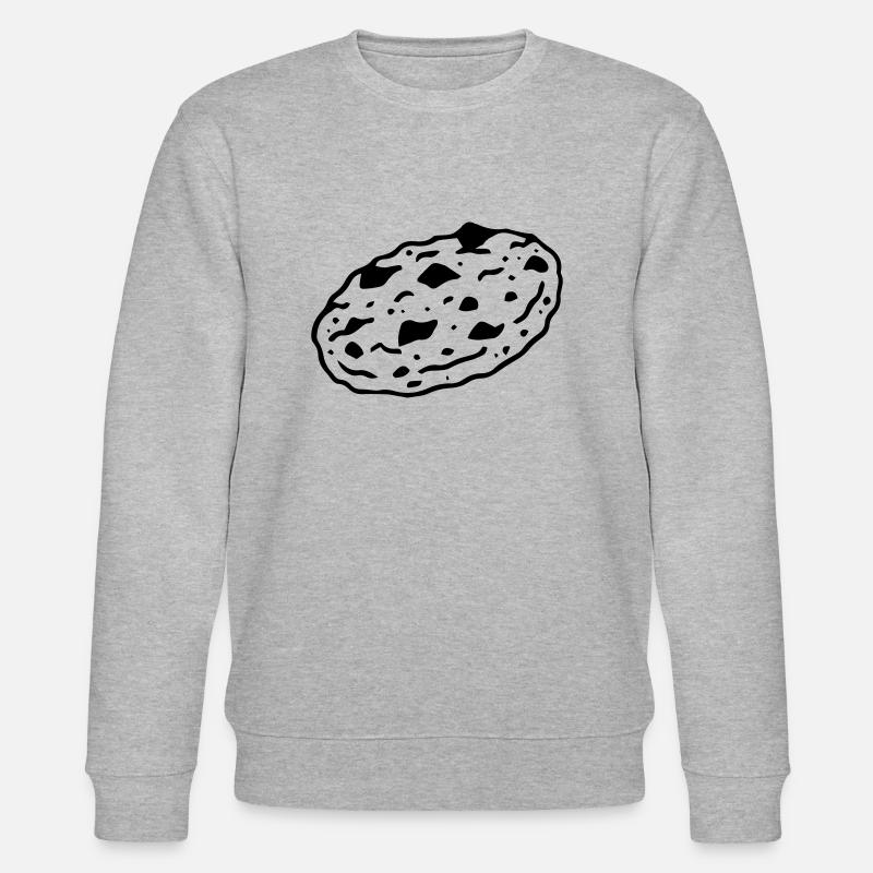 Cookie Keks Biskuit - Stanley/Stella Unisex Bio-Sweatshirt CHANGER  - Grau meliert