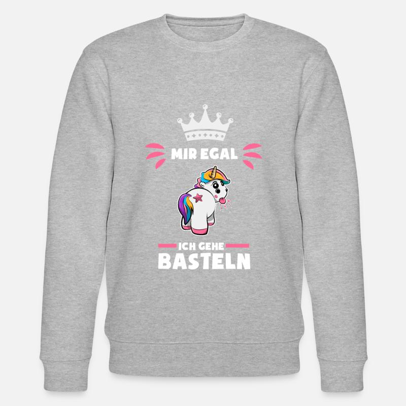 Einhorn Basteln Geschenk - Stanley/Stella Unisex Bio-Sweatshirt CHANGER  - undefined