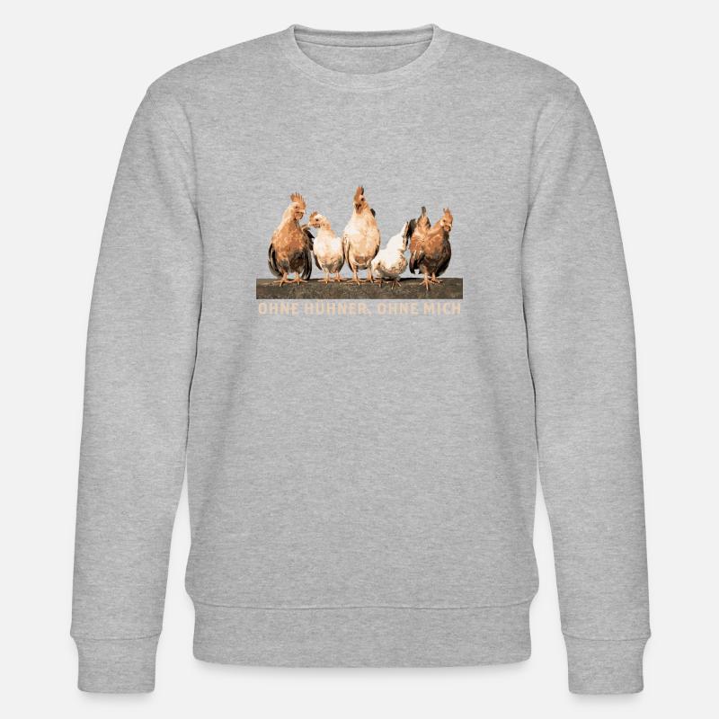 Poulet poulet coq - Sweat bio CHANGER Stanley/Stella Unisexe - gris chiné
