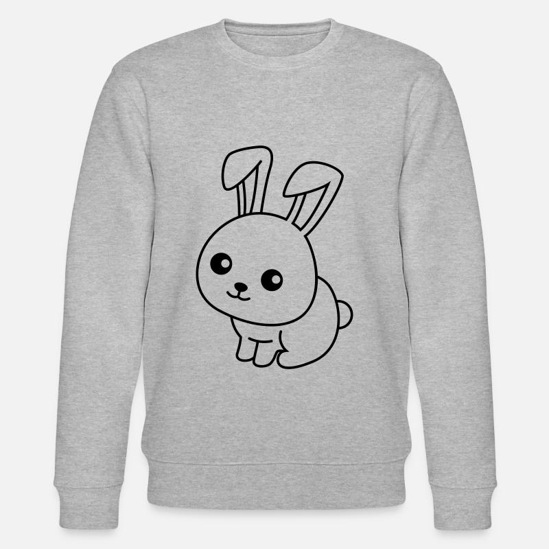 Lapin Comic Animal - Sweat bio CHANGER Stanley/Stella Unisexe - gris chiné