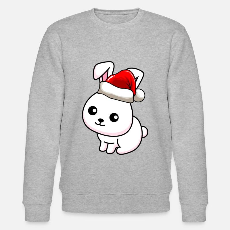 Lapin Comic Noël - Sweat bio CHANGER Stanley/Stella Unisexe - gris chiné