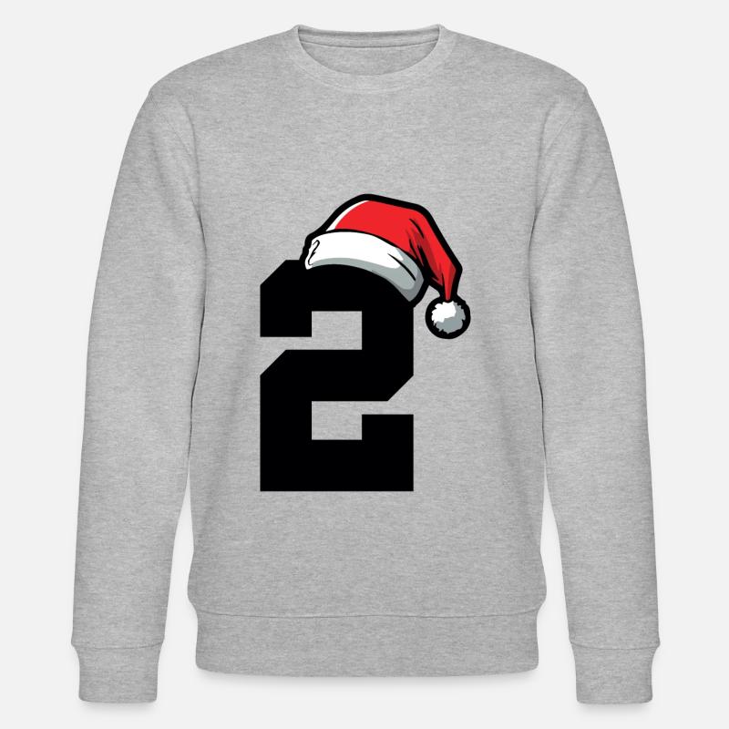2 Numéro de Noël - Sweat bio CHANGER Stanley/Stella Unisexe - gris chiné