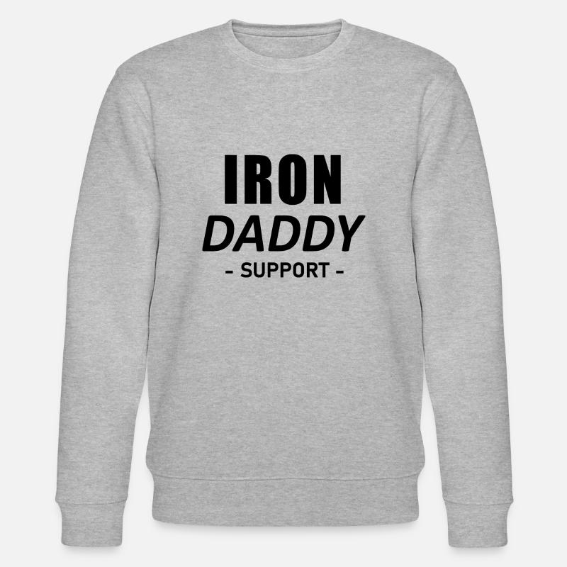 IRON DADDY SUPPORT BLACK - Sweat bio CHANGER Stanley/Stella Unisexe - gris chiné