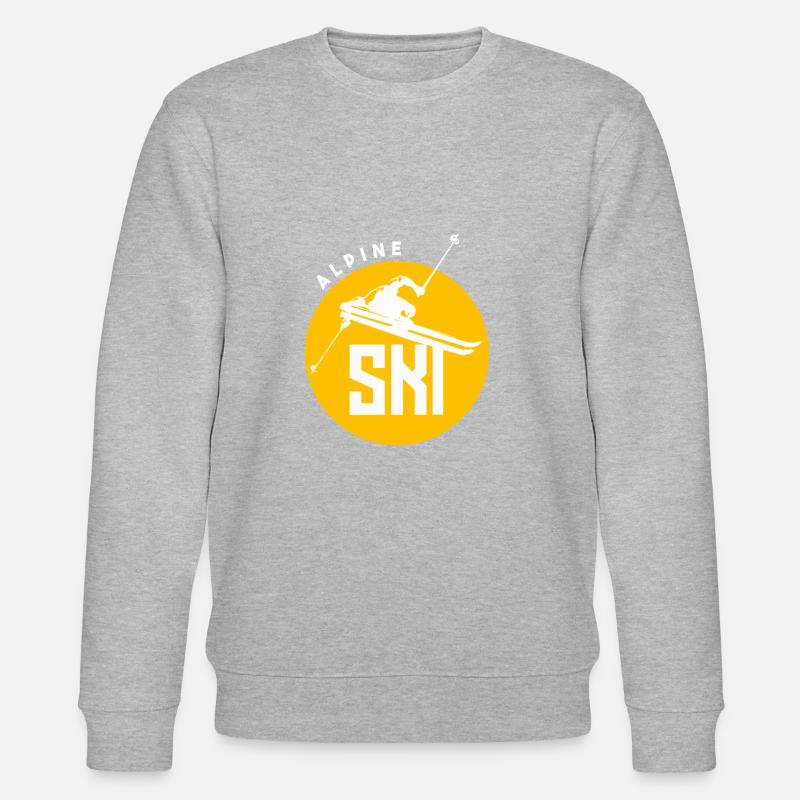 Alpine Ski - Stanley/Stella Unisex Bio-Sweatshirt CHANGER  - Grau meliert