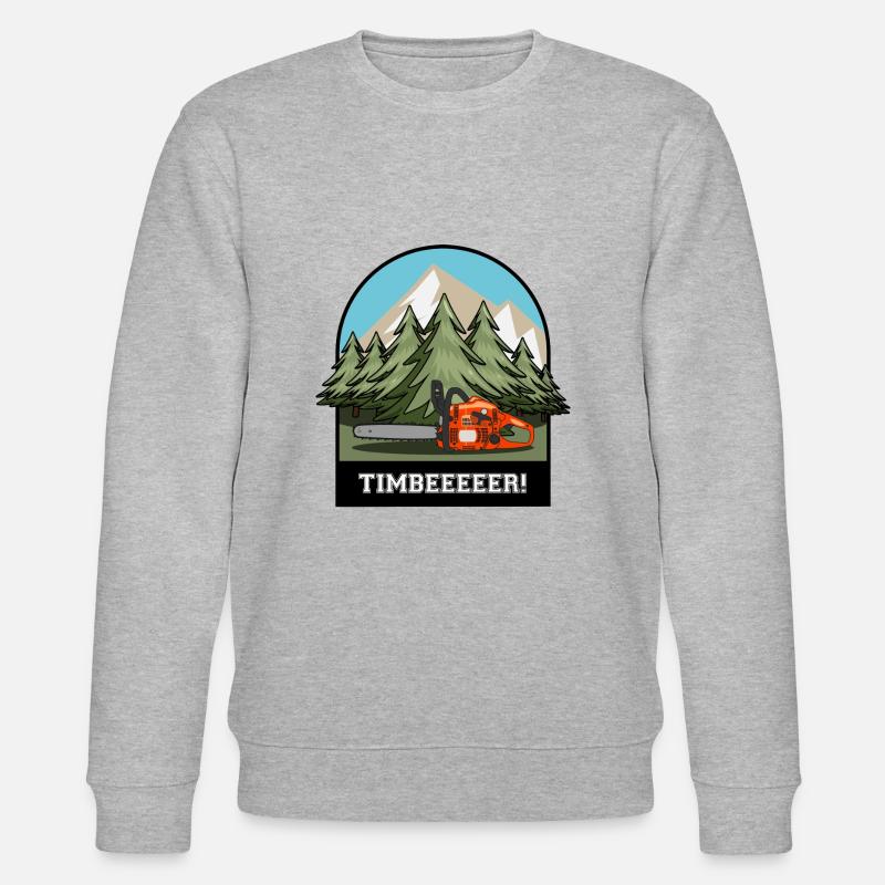 Timbeeeer! - Stanley/Stella Unisex Bio-Sweatshirt CHANGER  - Grau meliert