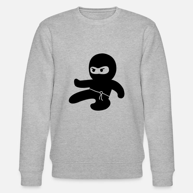 Ninja - Stanley/Stella Unisex Bio-Sweatshirt CHANGER  - Grau meliert