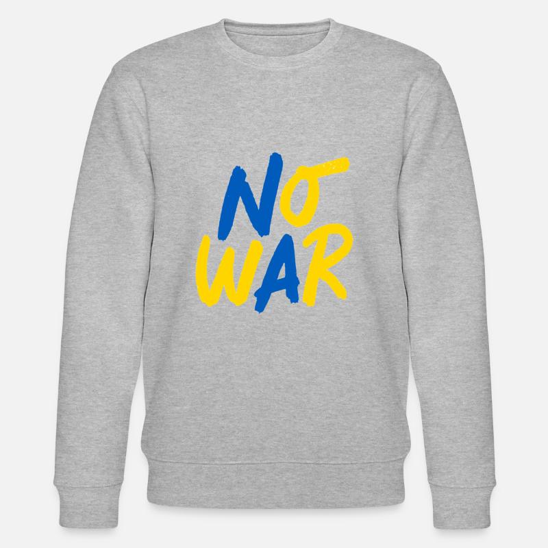 no war - Stanley/Stella Unisex Bio-Sweatshirt CHANGER - Grau meliert