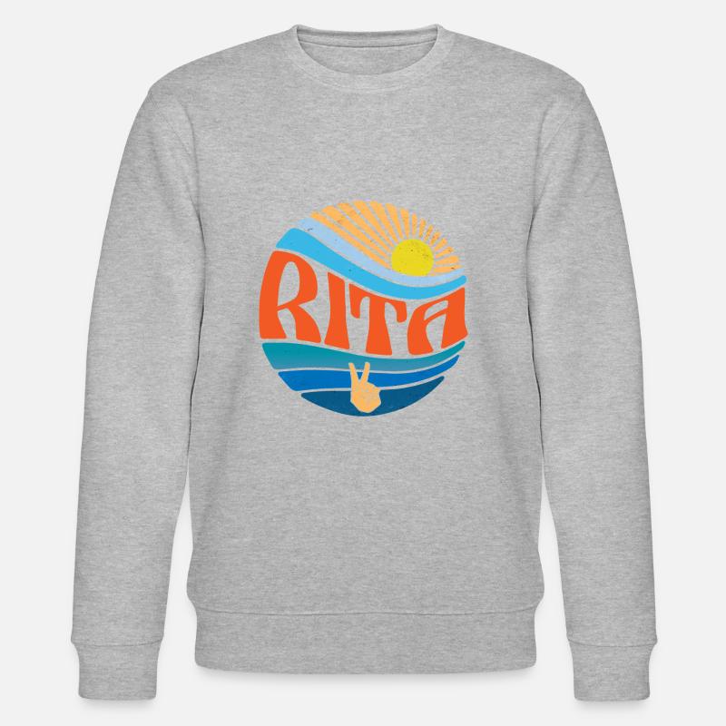 Rita Hemd Vintage Sunset Rita Groovy Krawatte Dye - Stanley/Stella Unisex Bio-Sweatshirt CHANGER - Grau meliert
