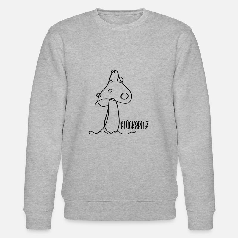 Glückspilz - Stanley/Stella Unisex Bio-Sweatshirt CHANGER  - Grau meliert