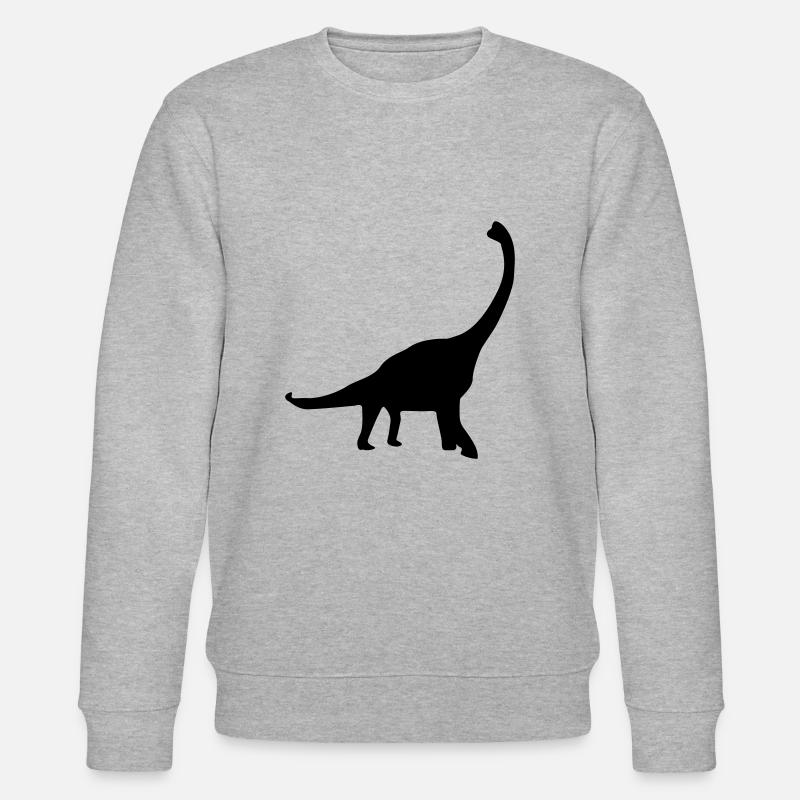 Dinosaurier - Stanley/Stella Unisex Bio-Sweatshirt CHANGER  - Grau meliert