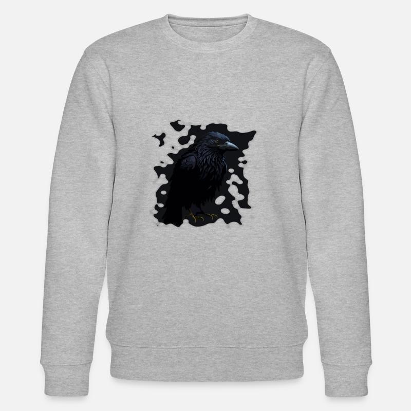 Krähe - Stanley/Stella Unisex Bio-Sweatshirt CHANGER  - Grau meliert