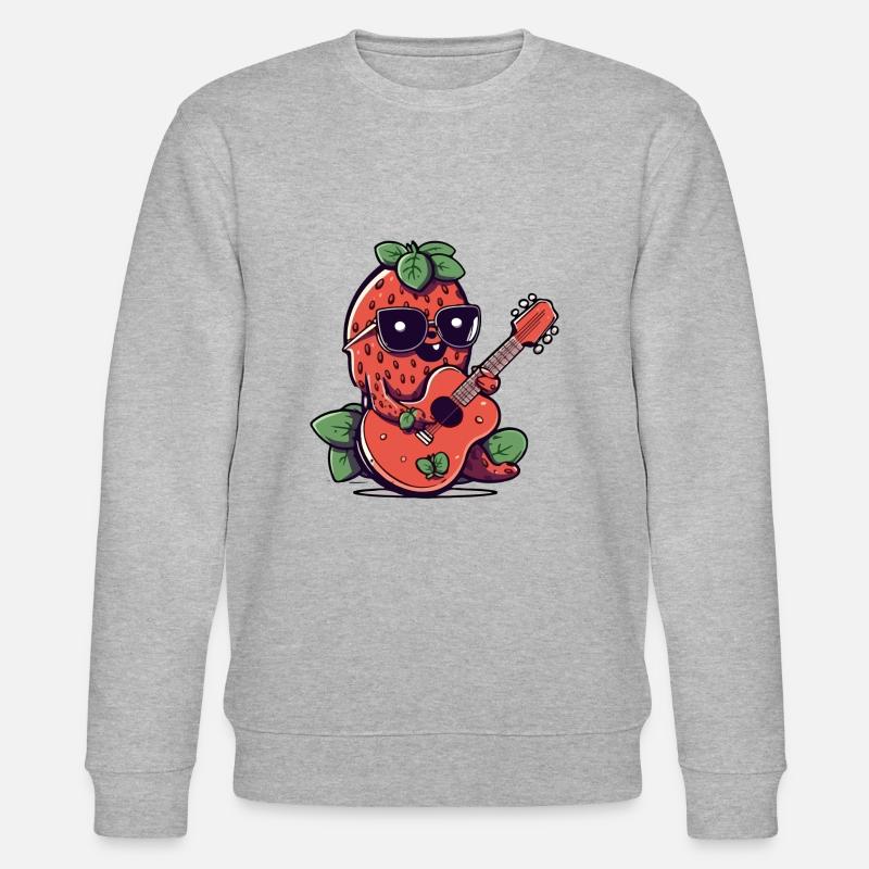 Spawnender Gitarrist - Stanley/Stella Unisex Bio-Sweatshirt CHANGER - Grau meliert