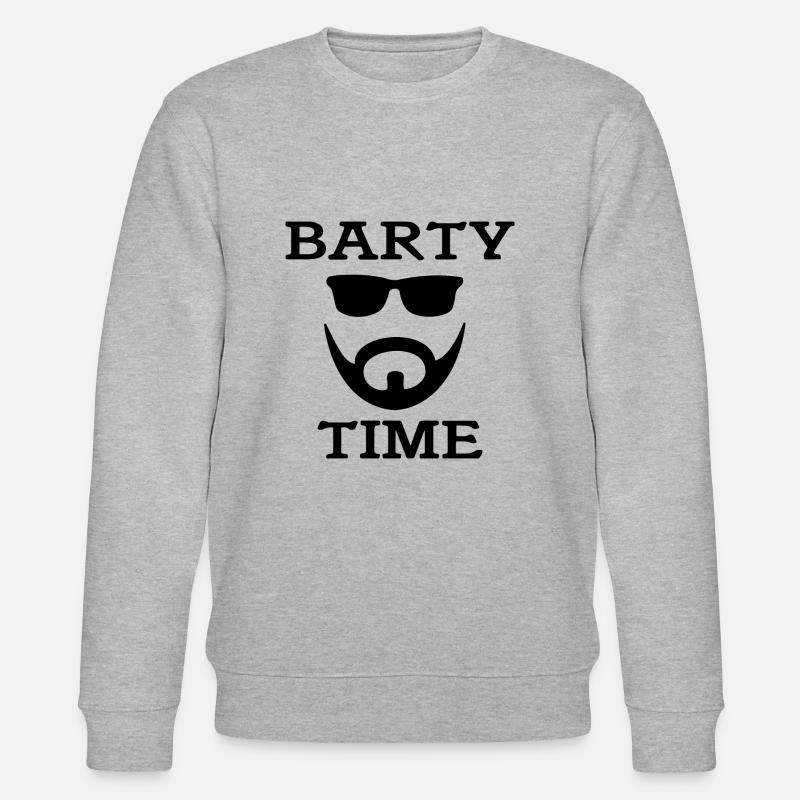 BARTY TIME - Stanley/Stella Unisex Bio-Sweatshirt CHANGER  - Grau meliert