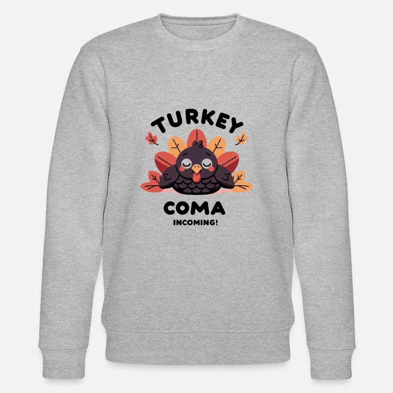 Coma de dinde à venir ! - Sweat bio CHANGER Stanley/Stella Unisexe - gris chiné