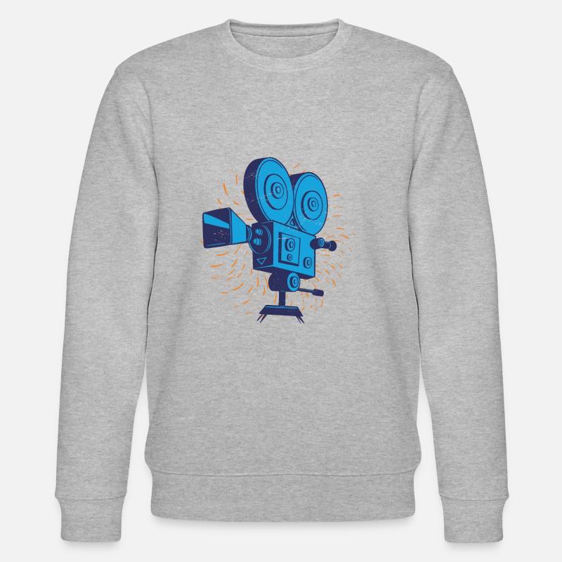 Caméra rétro de cinéma - Sweat bio CHANGER Stanley/Stella Unisexe - gris chiné
