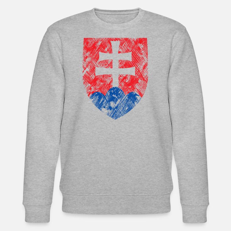 Slowakei - Stanley/Stella Unisex Bio-Sweatshirt CHANGER  - Grau meliert