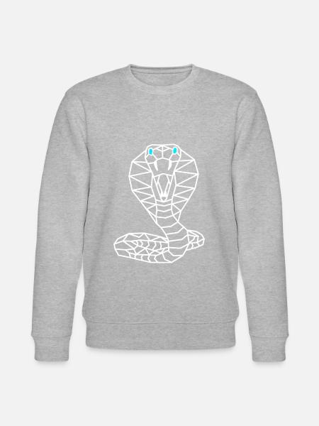 Snake Geometric Line - Stanley/Stella CHANGER Unisex Organic Sweatshirt - heather grey