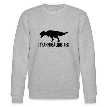 Tyrannosaurus Rex T-Rex Dinosaure Jurassic Dino - Sweat bio CHANGER Stanley/Stella Unisexe - gris chiné - Devant - Nik (191cm) & Marisol (170cm)