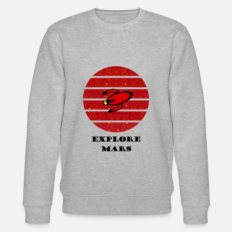 Die Mars Entdecker - Stanley/Stella Unisex Bio-Sweatshirt CHANGER  - Grau meliert