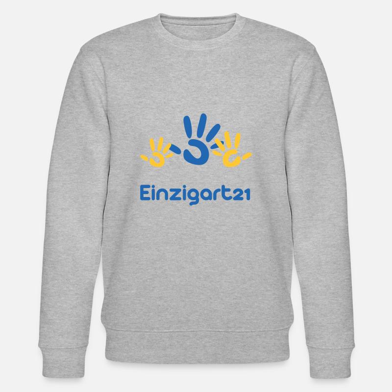 Einzigart21 - Stanley/Stella Unisex Bio-Sweatshirt CHANGER  - Grau meliert