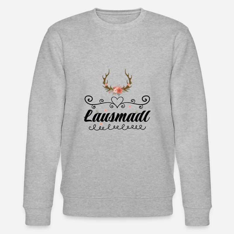 Lausmadl | Trachten Mode Dirndl - Stanley/Stella Unisex Bio-Sweatshirt CHANGER  - Grau meliert