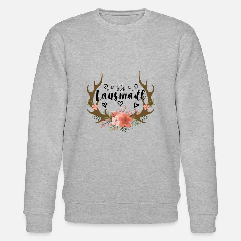 Lausmadl | Trachten Mode Dirndl - Stanley/Stella Unisex Bio-Sweatshirt CHANGER  - Grau meliert