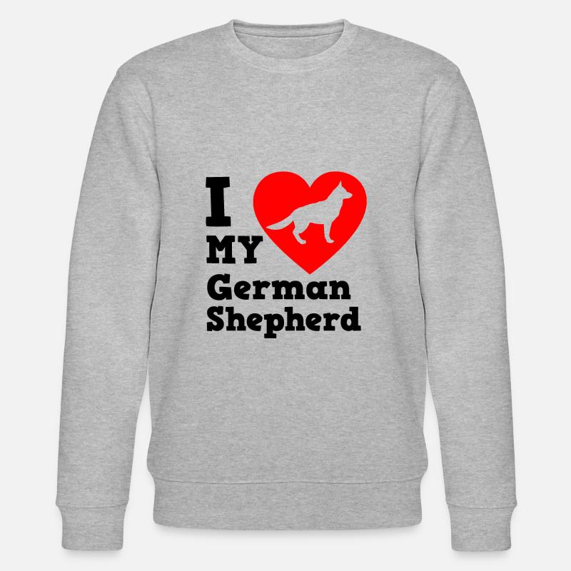 Deutscher Schäferhund - Stanley/Stella Unisex Bio-Sweatshirt CHANGER  - Grau meliert