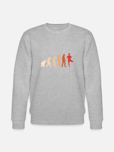 Yogi Evolution Yoga - Stanley/Stella CHANGER Unisex Organic Sweatshirt - heather grey