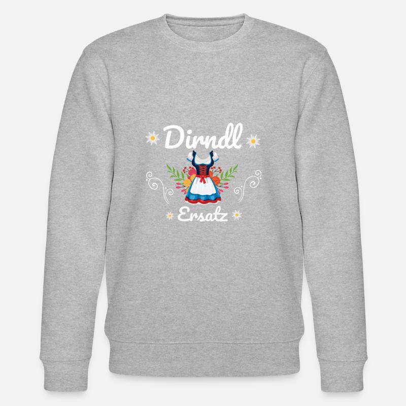 Dirndl Ersatz - Stanley/Stella Unisex Bio-Sweatshirt CHANGER  - Grau meliert