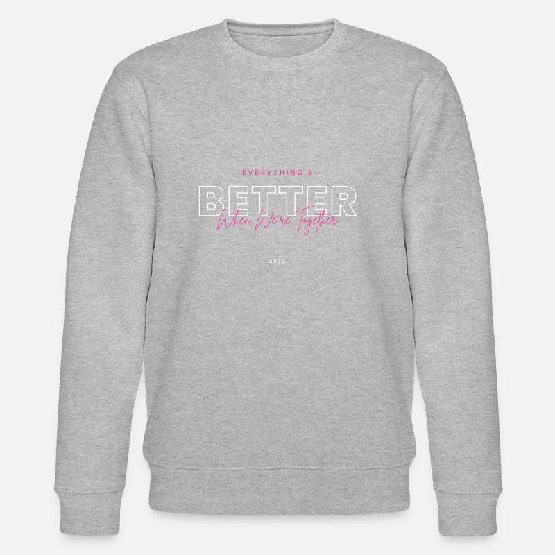 Alles ist besser - Stanley/Stella Unisex Bio-Sweatshirt CHANGER  - Grau meliert
