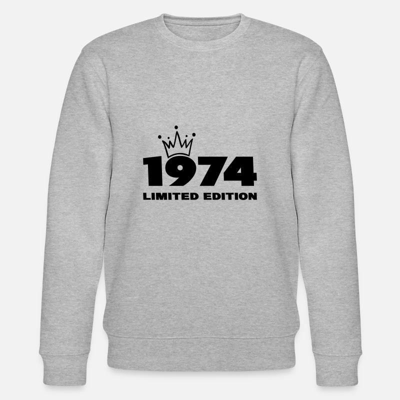 1974 limited edition - Stanley/Stella Unisex Bio-Sweatshirt CHANGER  - Grau meliert