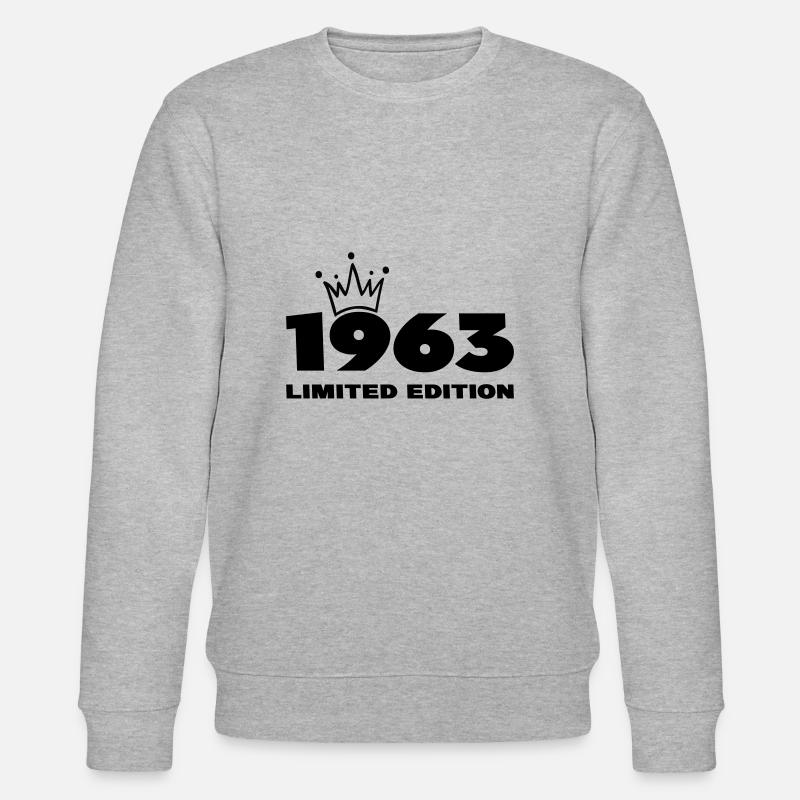 1963 Krone - Stanley/Stella Unisex Bio-Sweatshirt CHANGER  - Grau meliert