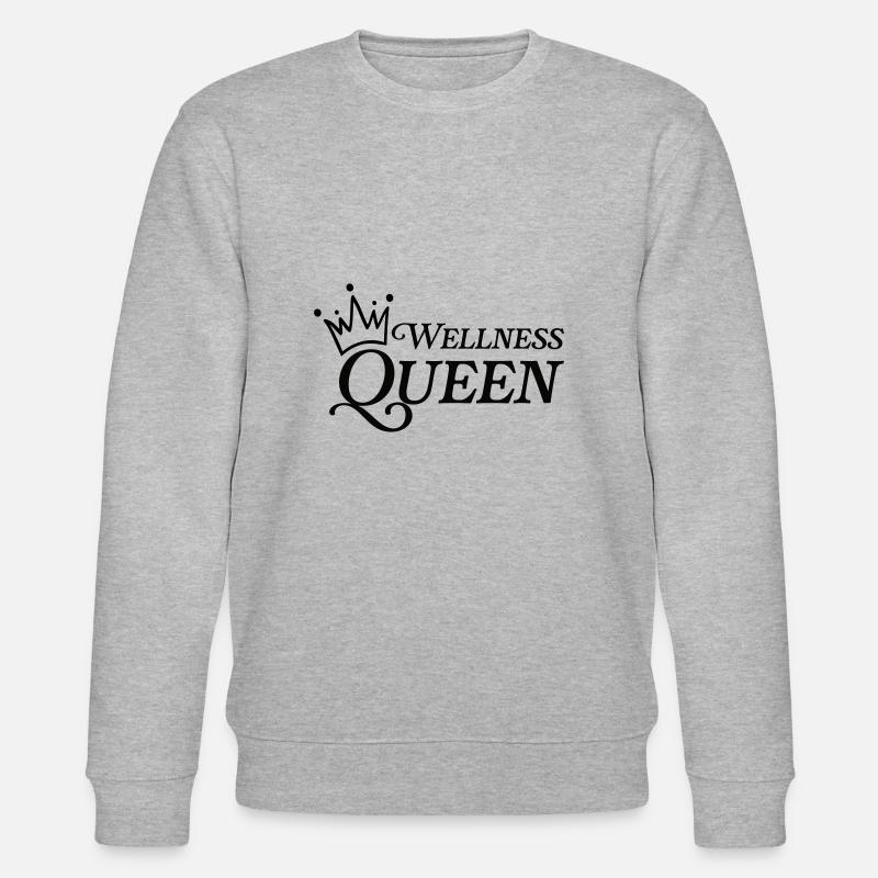 Wellness Queen - Stanley/Stella Unisex Bio-Sweatshirt CHANGER  - Grau meliert
