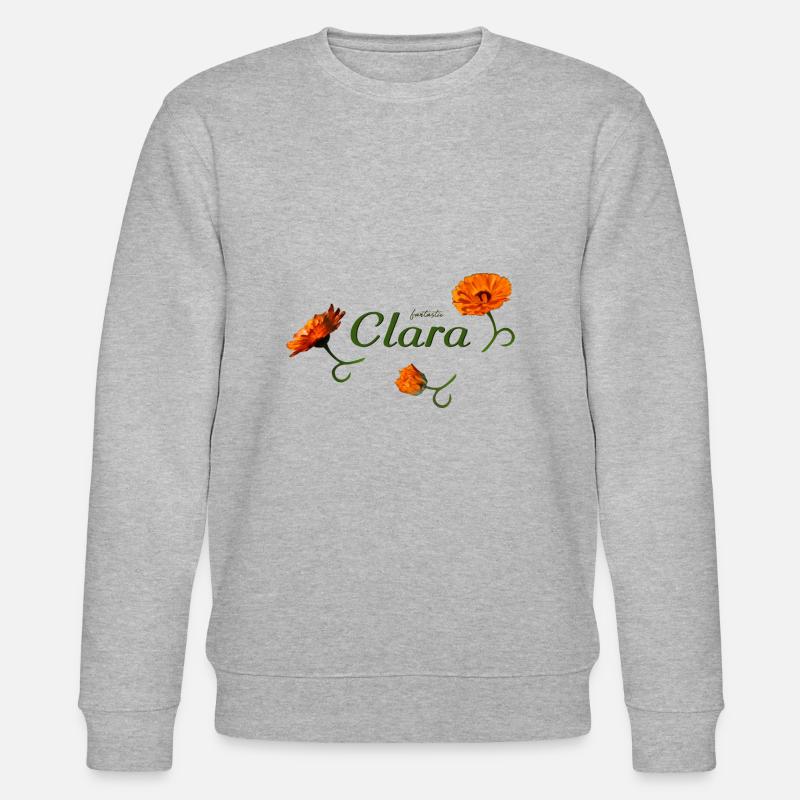 L’anniversaire de Clara Clara - Sweat bio CHANGER Stanley/Stella Unisexe - gris chiné